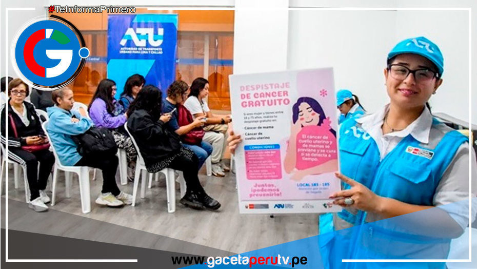 Lima: Continuará en junio despistaje gratuito de cáncer de mama y cuello uterino