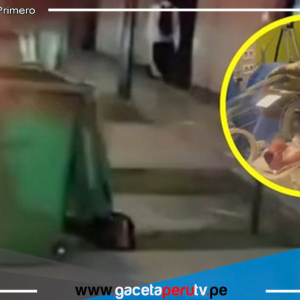 Recién nacida es hallada en tacho de basura