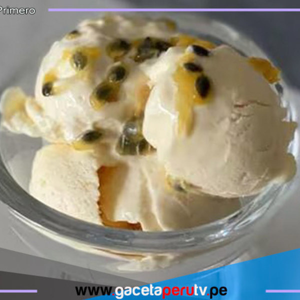 Prepara un delicioso helado de maracuyá  