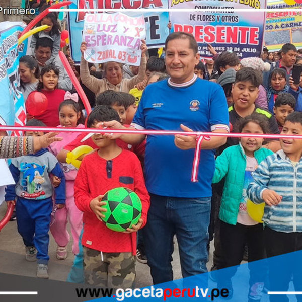Alcalde Ulises Villegas Inaugura Pistas y Áreas Verdes en Carmen Alto en el distrito de Comas