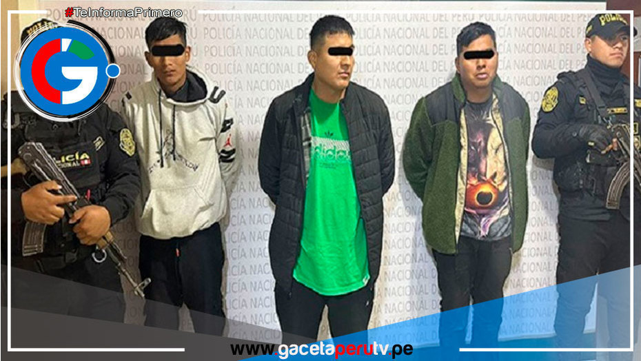 Capturan en Ica a tres presuntos raqueteros e incauta arma de fuego