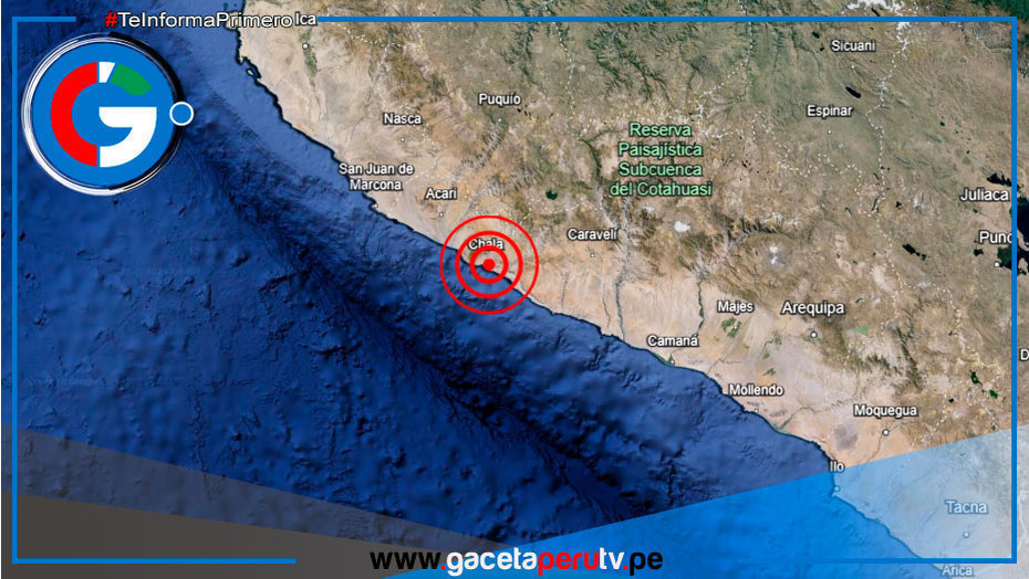 Sismo de Magnitud 6.3 Estremece Chala y Arequipa