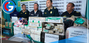 Pucusana: decomisan licores, cigarrillos y ropa de contrabando 