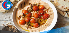 Prepara un delicioso hummus con tomatitos confitados