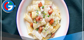 Prepara una rica pasta con guisantes 