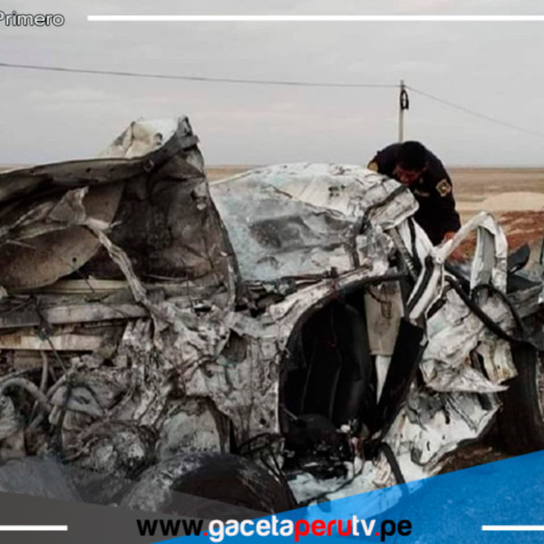 Choque entre camioneta y tráiler deja un fallecido en Lambayeque