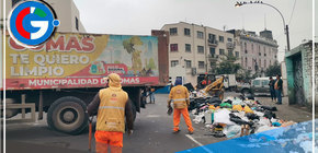 Ulises Villegas, alcalde de Comas, envía flota de limpieza a Lima Cercado
