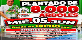 Alcalde Ulises Villegas liderará plantación de ocho mil árboles por el Día del Medio Ambiente