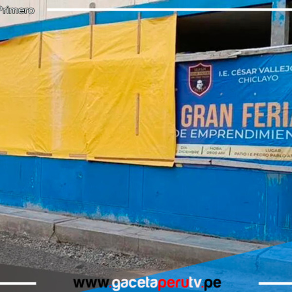 Escolares de Chiclayo estudian en aulas sin puertas ni ventanas por obra paralizada