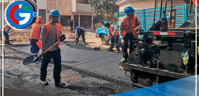 Inician colocación de asfalto en Chacra Cerro - Comas