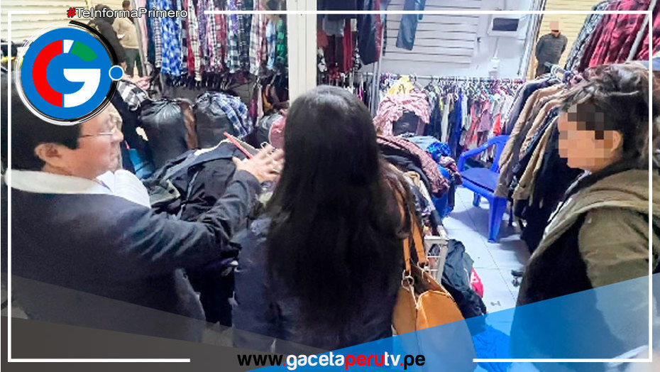 En La Victoria incautan ropa usada