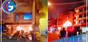 Un incendio de gran magnitud deja cuatro heridos en San Borja