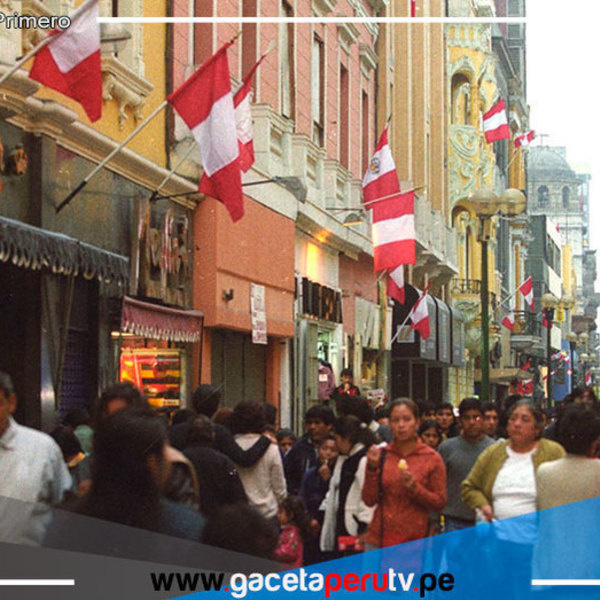 Desde hoy lunes 15 es obligatorio embanderamiento en el Cercado de Lima 