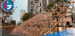 Comenzó instalación de graderías en Av. Brasil por Parada Militar