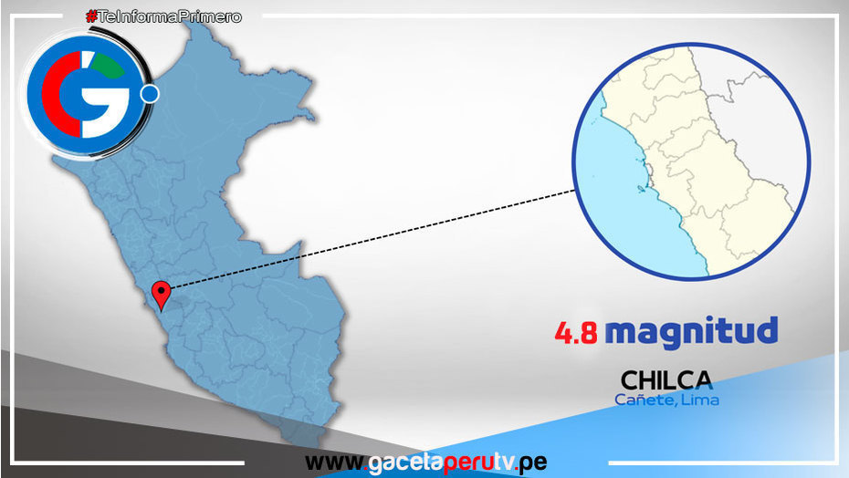 Fuerte Sismo de 4.8 Remeció Chilca, Lima
