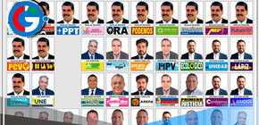 El CNE presenta el tarjetón electoral para las presidenciales de 2024 