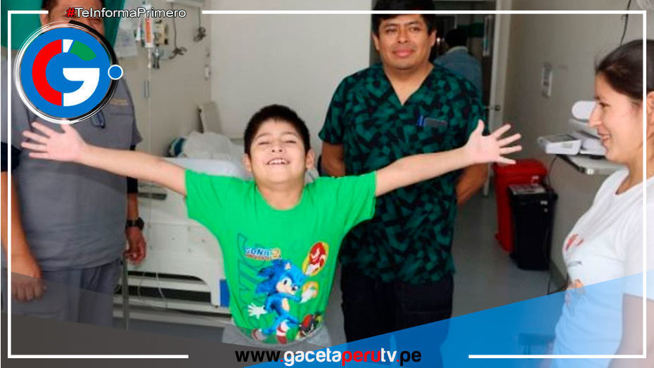 Niño de 9 años recupera su salud tras grave accidente abdominal