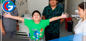 Niño de 9 años recupera su salud tras grave accidente abdominal 
