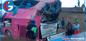  Fatal accidente de bus interprovincial en Huaral deja una mujer fallecida y 20 heridos
