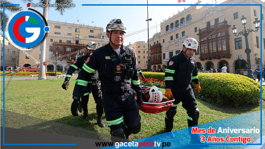 Lima y Callao participan en simulacro nacional de sismo y tsunami de magnitud 8.8