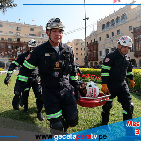 Lima y Callao participan en simulacro nacional de sismo y tsunami de magnitud 8.8