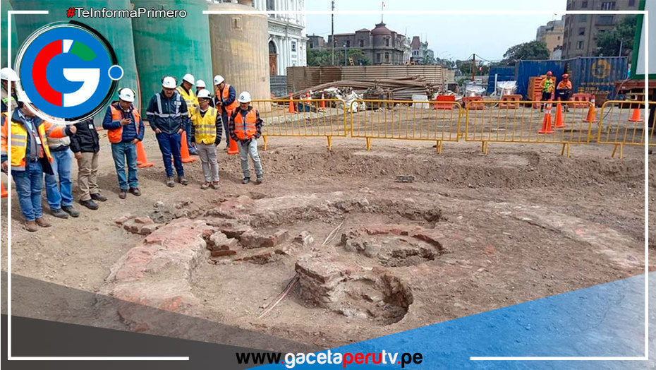 Mincul supervisa hallazgo del siglo XIX en obras de estación central