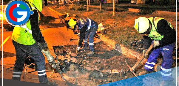 Reparan huecos en pistas en diferentes distritos de Lima 