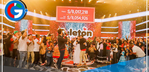 Teletón alcanza la meta de 8 millones 54 mil 926 soles