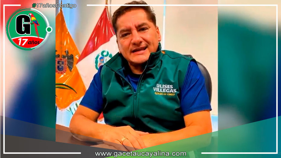 Alcalde de Comas Ulises Villegas denuncia la inacción del Estado