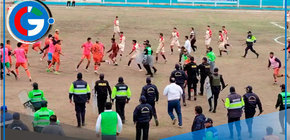 Suspensión de partido por agresión al árbitro en Copa Perú