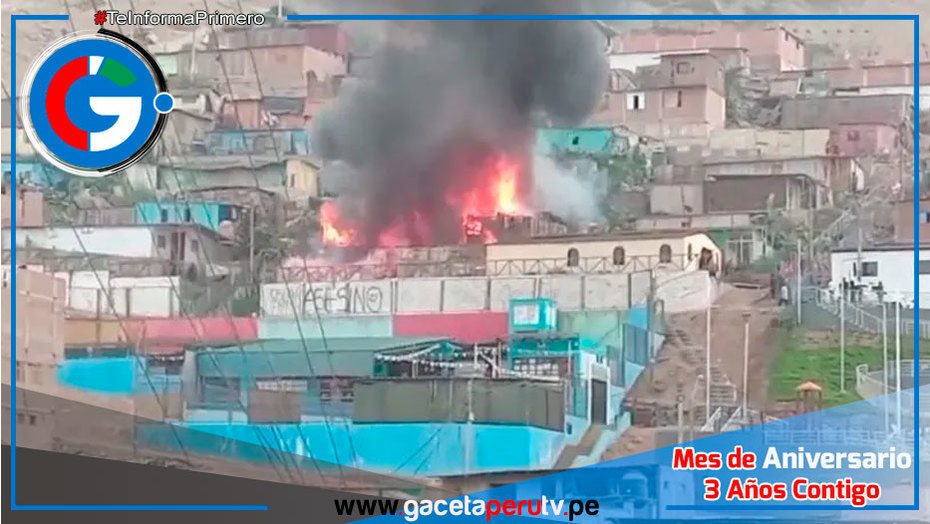 Tres familias pierden todo en incendio en Ventanilla