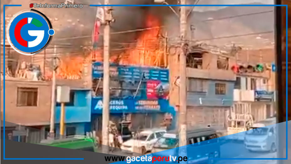 Incendio afecta vivienda en zona céntrica de Comas