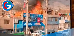 Incendio afecta vivienda en zona céntrica de Comas