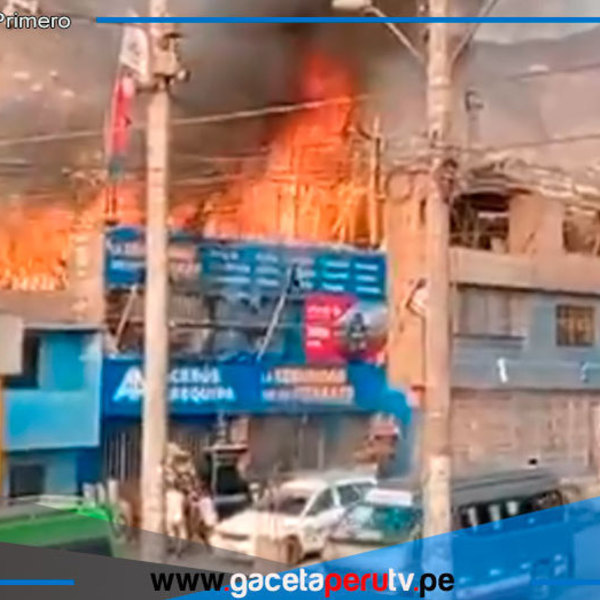 Incendio afecta vivienda en zona céntrica de Comas