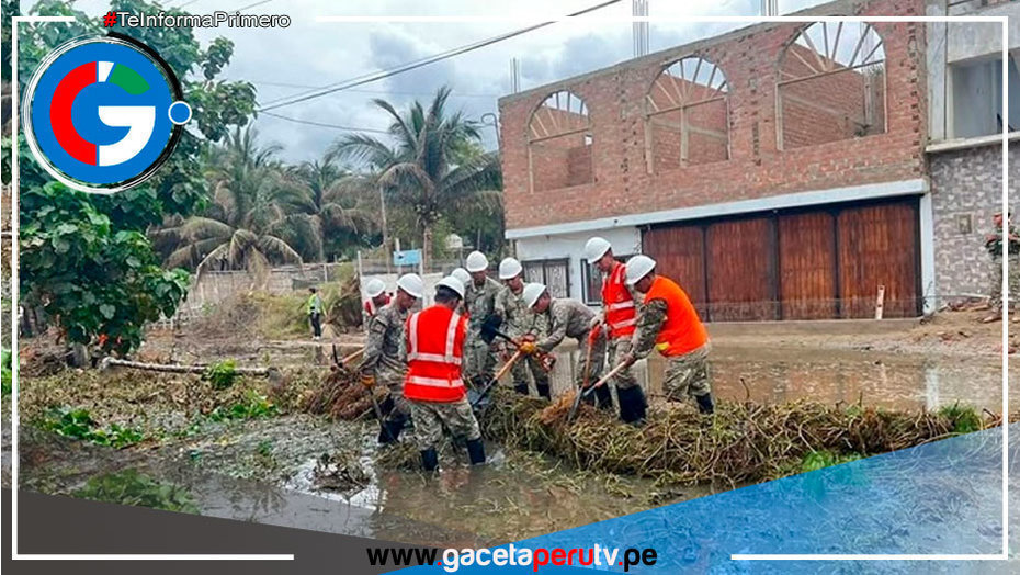 Piura: Sector Defensa desplegó personal del Ejército en apoyo a los afectados