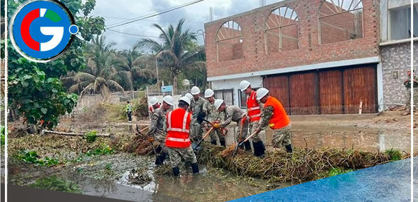 Piura: Sector Defensa desplegó personal del Ejército en apoyo a los afectados 