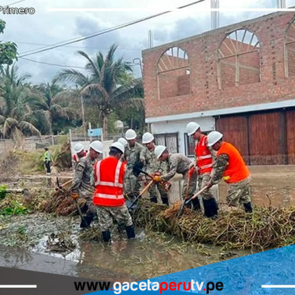 Piura: Sector Defensa desplegó personal del Ejército en apoyo a los afectados 