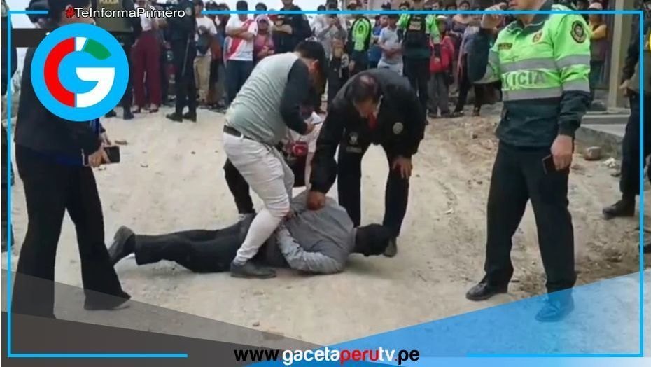 Hombre armado interrumpe acto oficial de Rafael López Aliaga