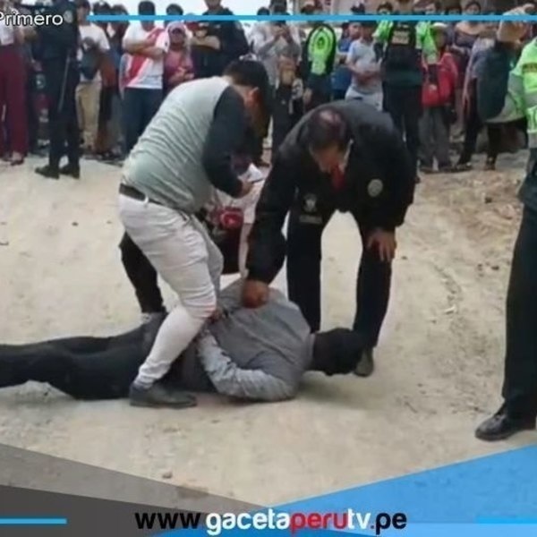 Hombre armado interrumpe acto oficial de Rafael López Aliaga