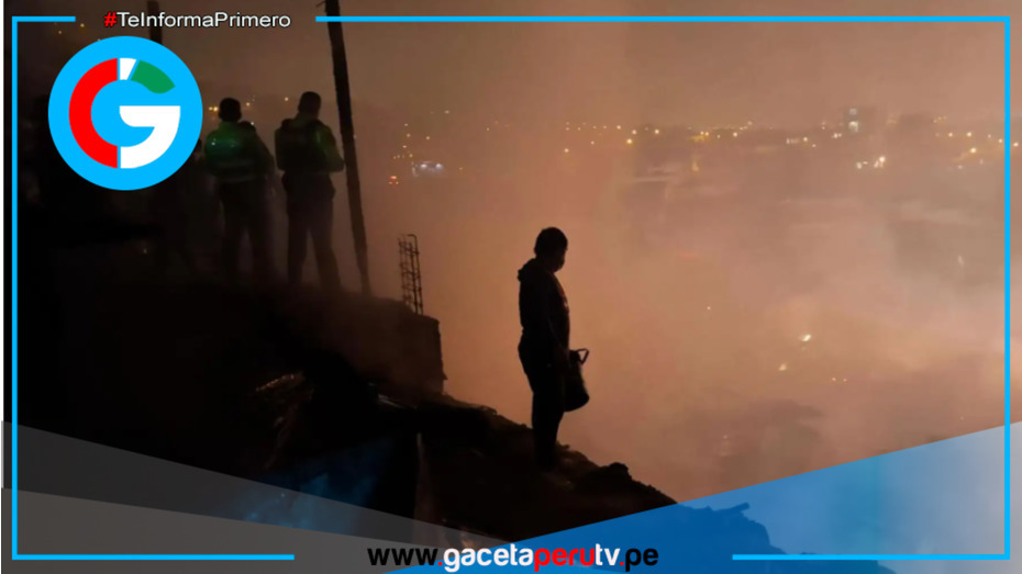 SJM: Bomberos controlan incendio en Pamplona Alta con más de 200 damnificados