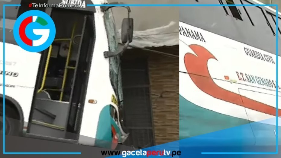 Cúster se despista en Chorrillos y choca contra muro