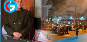 General Víctor Canales resultó herido en protestas por perdigón policial