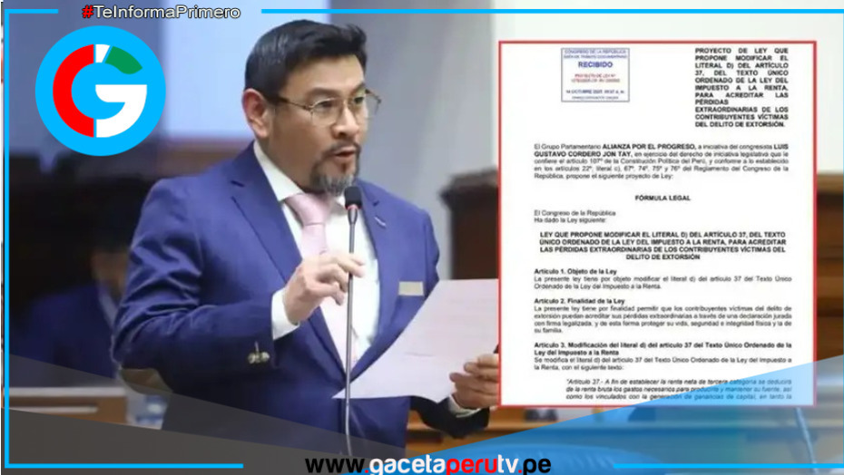 APP retira polémico proyecto que permitía deducir extorsiones de impuestos