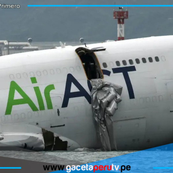 Avión cayó al mar en Hong Kong durante aterrizaje