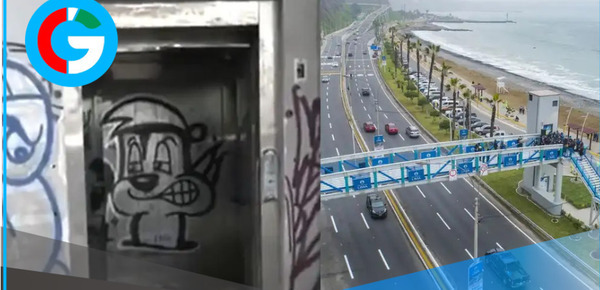 Ascensores de la Costa Verde inaugurados por la Municipalidad de Lima están hoy inoperativos y vandalizados