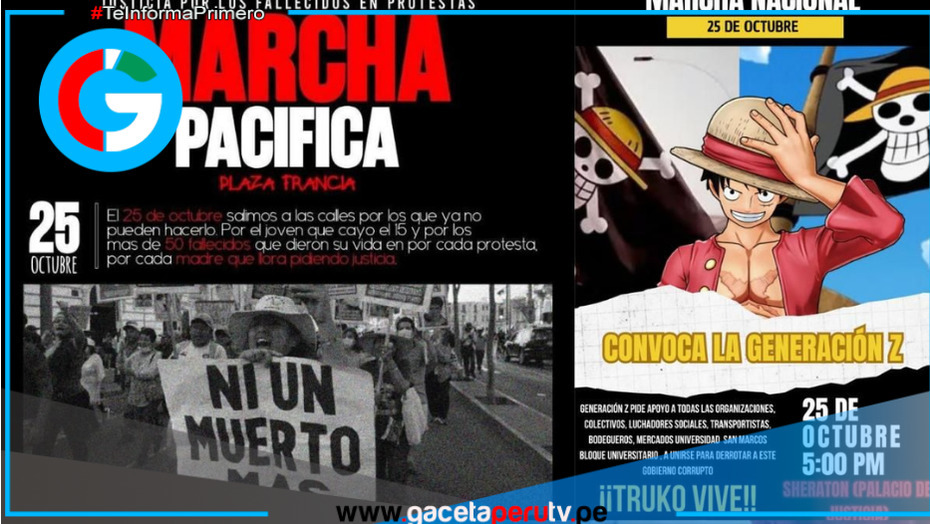 Generación Z convoca marcha para 25 de octubre por asesinato de Eduardo Mauricio Ruiz Sáenz
