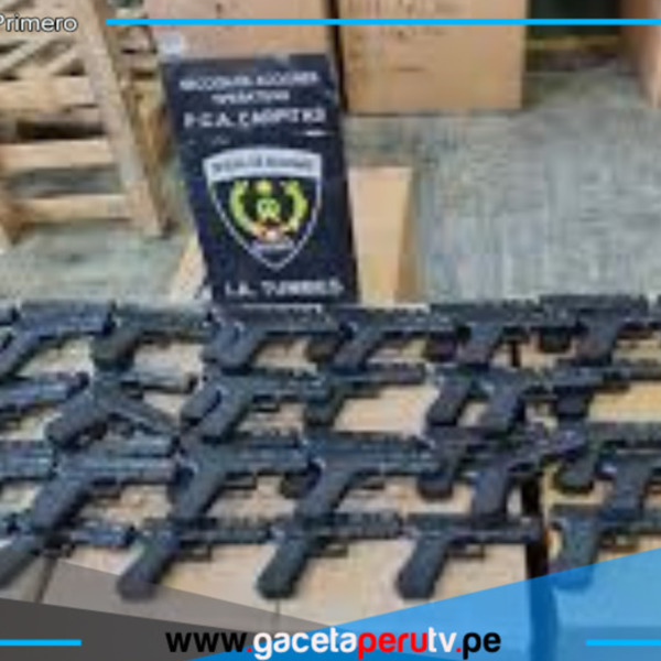 Tumbes: Sunat incauta 72 réplicas de armas en operativo fronterizo