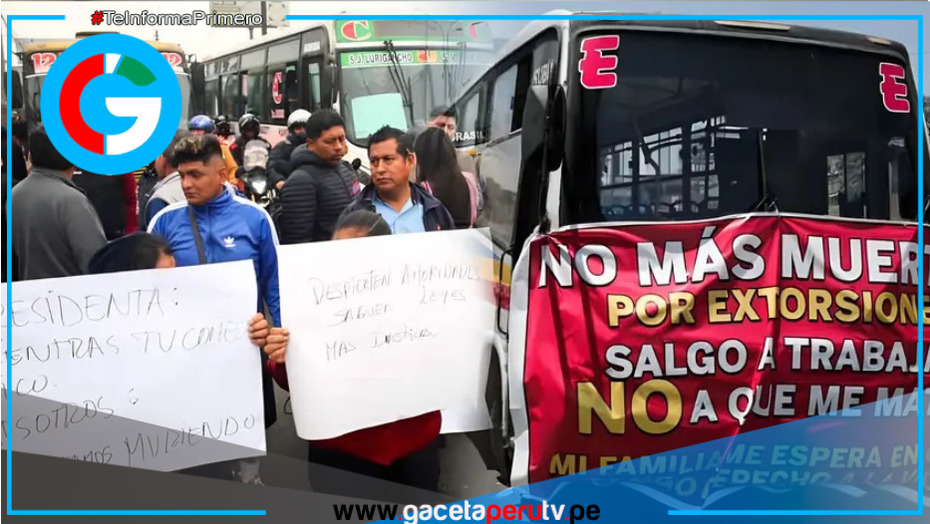 Transportistas dan 10 días al Congreso para aprobar ley contra extorsiones o protestas