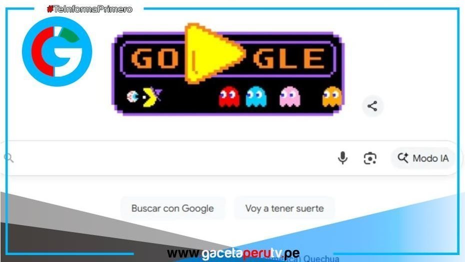 Google conmemora 45 años de Pac-Man mediante doodle interactivo