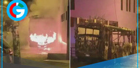  Queman bus de la empresa ‘La 40’ luego del fin del paro de transportistas